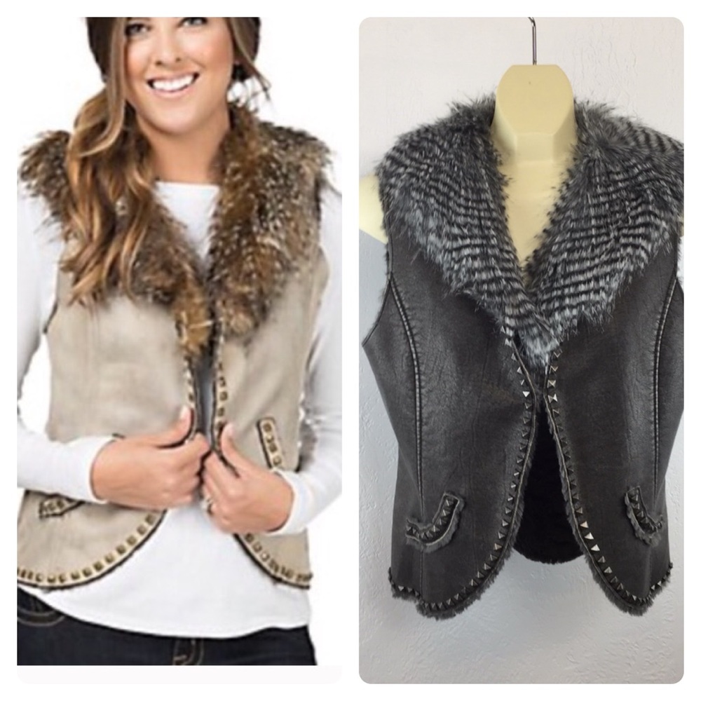 Montana Clothing Company Vest, Faux Fur Collar